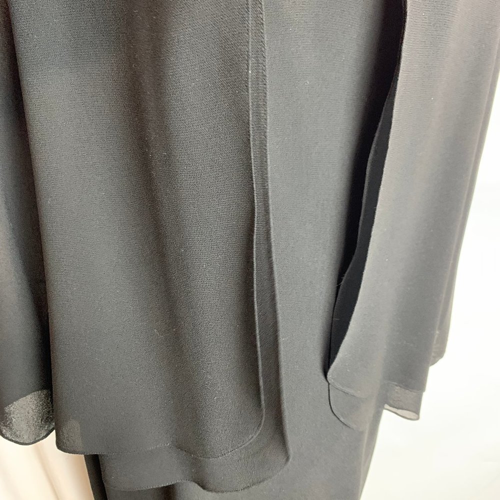 Patra Women's Black Chiffon Dress Size 10 - Picture 7 of 11
